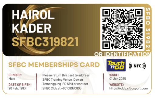 SFBC Memberships card - Image 2