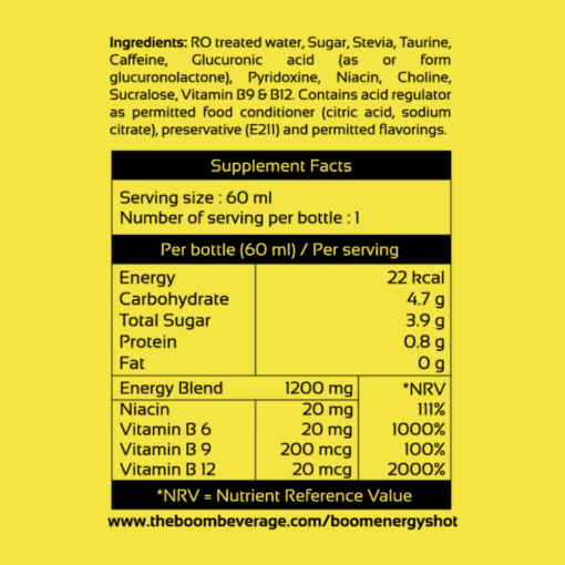 Boom Energy Shot 60ml - Image 3