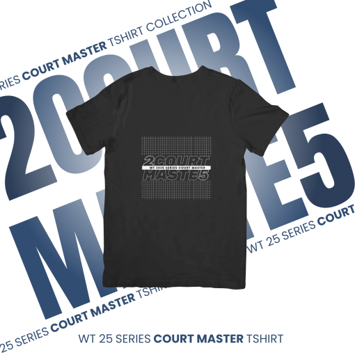 WT 25 SERIES COURT MASTER T-SHIRT (STRING EDITION BLACK)